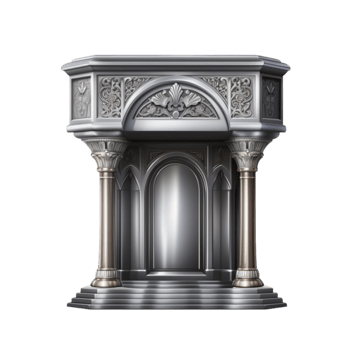 Elegant Stone Archway with Classical Architecture and Decorative Columns png