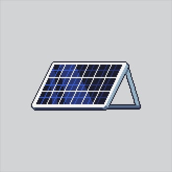 Pixel art illustration Solar Panel. Pixelated Electric Solar. Electric Solar Panel Icon pixelated for the pixel art game and icon for website and game. vector