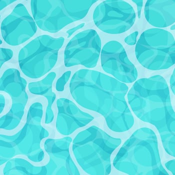 Water ripple surface pool or ocean water with glares sunlight reflections, game texture top view. Beach sea clean and deep water. vector