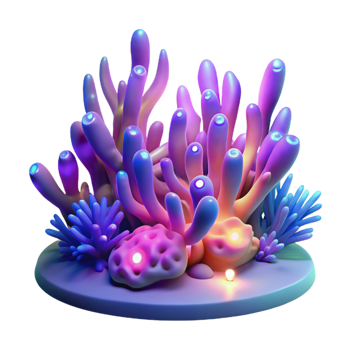 dramatic classic Vibrant Underwater Coral Reef professional png