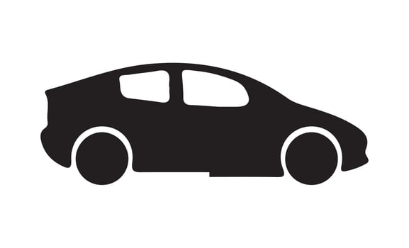 Car auto vehicle transport silhouette type design vector