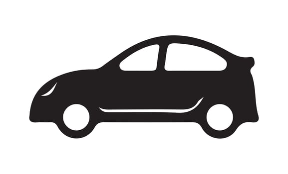 Simple car icon. Eps 10 vector