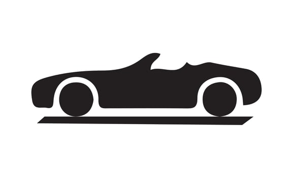 Sports car icons vector