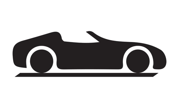 Sports race car icons. simple car icon vector