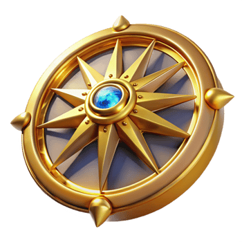 dramatic modern Golden Compass A Journey of Exploration and Discovery premium png