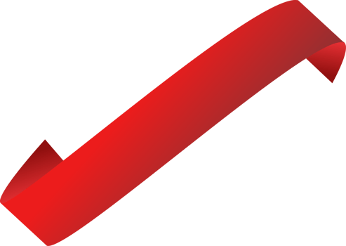 Red ribbon label tag png