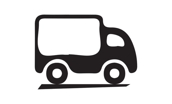 Delivery Truck icon. Express delivery trucks icons. vector