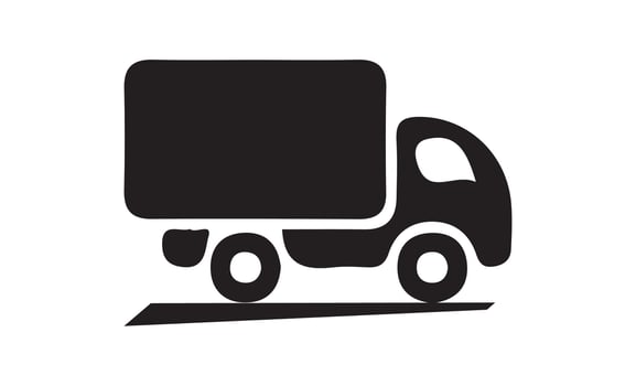 Delivery Truck icon set. Express delivery trucks icons. Fast shipping truck. Free delivery 24 hours. vector