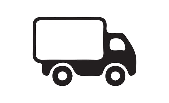 Delivery Truck icon. Express delivery trucks icons.Free delivery 24 hours vector