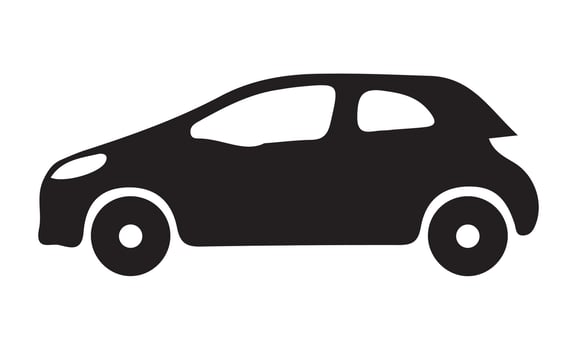 Vehicle or auto simple flat illustration isolated. Drive sign for web and apps UI vector