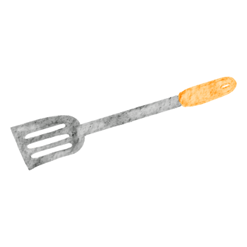 Kitchen Spatula Watercolor Illustration png
