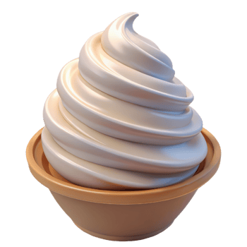 An image of a bowl of ice cream png