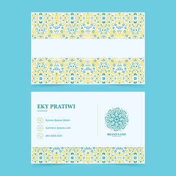 Modern ornamental logos and business cards. vector