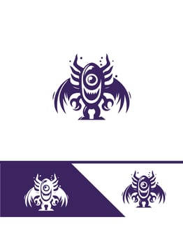 Bone Crusher monster logo vector