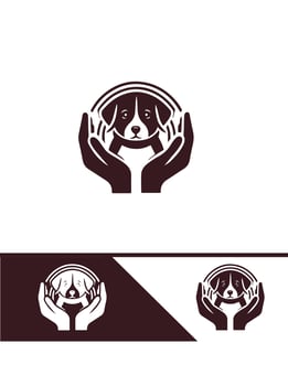SafeHands Pets Pets In Safe Hand logo vector