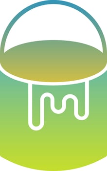 Paint Bucket Icon Symbol Art vector