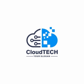CLOUD LOGO ICON vector