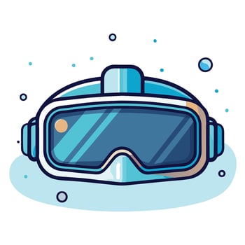 VR glasses line icon vector