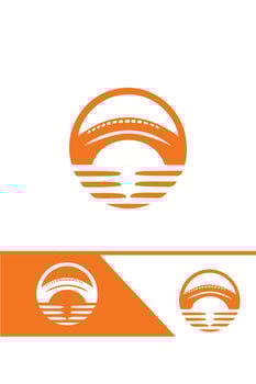 Bridge of Hope bridge logo design vector