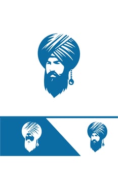 Divine Turban Logo Design vector