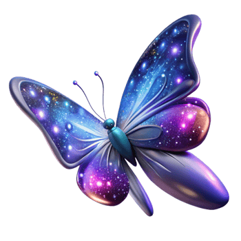 wonderful abstract Cosmic Butterfly A Galaxy in its Wings original png