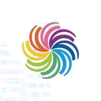 Decorative Circle Colorful Flower Star Logo Template Illustration Design. EPS 10. vector