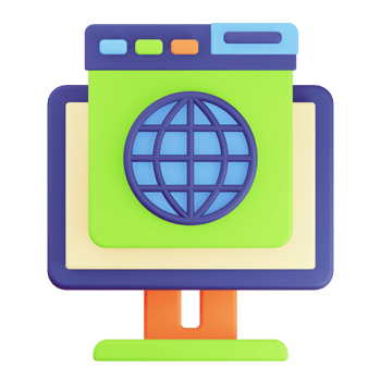 Internet 3D element illustration png