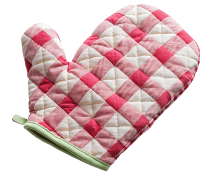 Oven mitt on a transparent background png