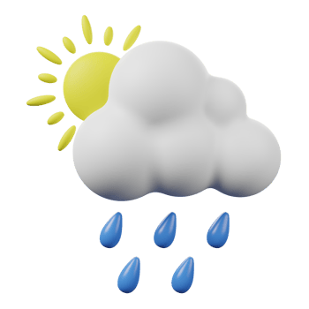 Rain 3D illustration png