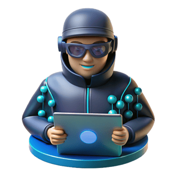 Cybersecurity Agent Using Tablet Digital Security and Data Protection png