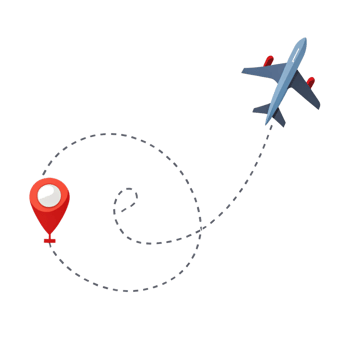 air plane travel clip art path is isolated on transparent background png