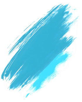 Abstract Blue Paint Stroke on Transparent Background png