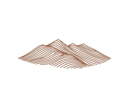 Brown Mountain Range Illustration png