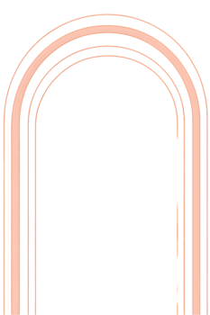 Abstract Peach Arch Graphic Element png