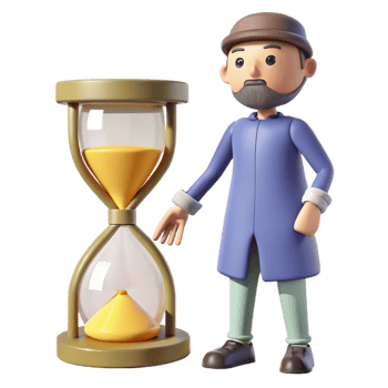 dramatic abstract Time Management A 3D Animated Guide to Productivity authentic png