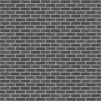 Old black brick wall vector