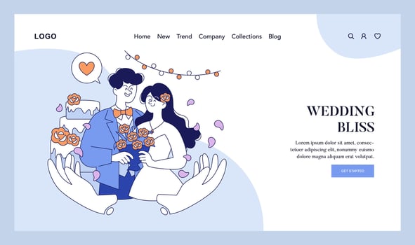 Moments Of Life. Flat Illustration vector