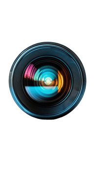 A Close Up View Of A Camera Lens png