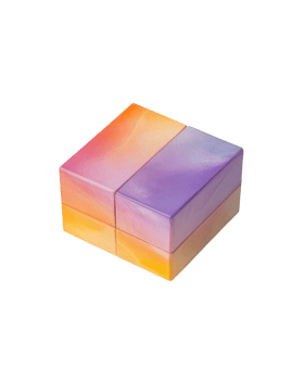 Abstract ombre blocks form a square box png