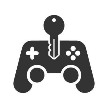 Game Controller with Key Icon png