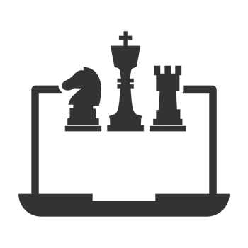 Chess online game illustration png