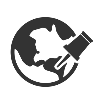 Globe Icon with Pin for Location and Mapping png