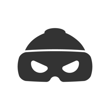 A black and white image of a hat with a mask png