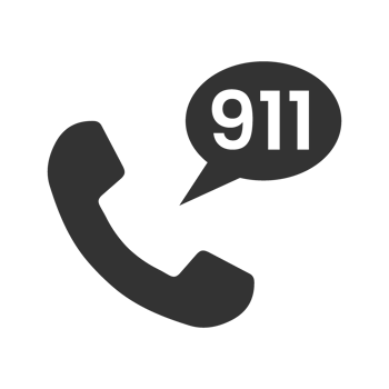 Emergency Icon for 911 Calls and Alerts png