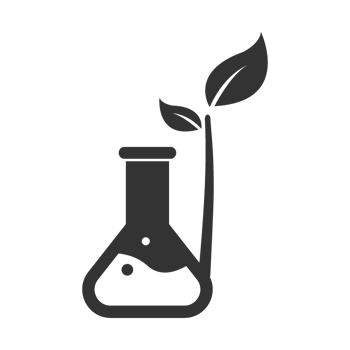 illustration of plant laboratory icon in dark color and transparent background png
