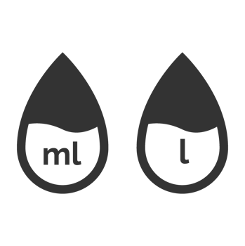 Two drops of liquid with the word ml and ml png