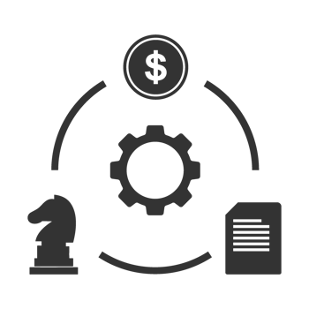A black and white image of a chess board and a dollar sign png