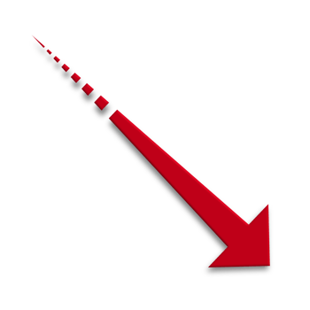 Clean Red Arrow Symbol for Directional Use png