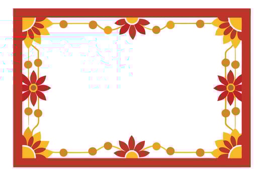 A vibrant Geometric Border Design for Labels or Decor vector