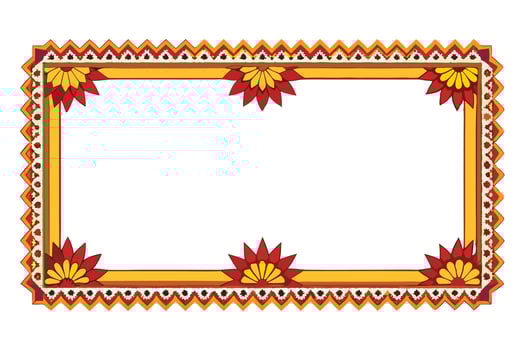 A vibrant Ornamental Border in Festive Colors vector